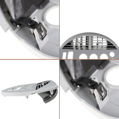 ALL-CARB Instrument Gauge Panel Center Console Dashboard Cover Bezel Replacement for 2004-2005 Nissan Quest Gray