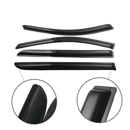 ALL-CARB Window Vent Visors Shade Sun Rain Wind Guards Deflectors Cover Acrylic Replacement for Honda Odyssey 2005-2007 Outside 4 Pieces Black