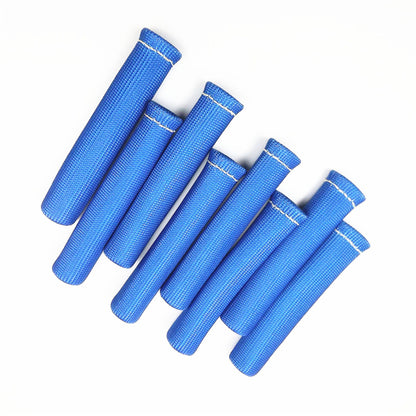 ALL-CARB Blue Spark Plug Wire Boots Heat Shield Protector Sleeve 1200° Replacement for SBC BBC 8 Pcs