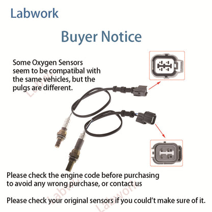 ALL-CARB 2Pcs Air Fuel Ratio Sensor Replacement for 2002-2004 Acura RSX 2.0L 250-24429 250-54013
