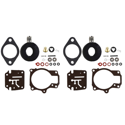 ALL-CARB 2 Pack Carb Repair Kits with Float Replacement for Johnson Evinrude 396701 18 20 25 28 30 35 40 45 48 50 55 60 65 70 75 HP
