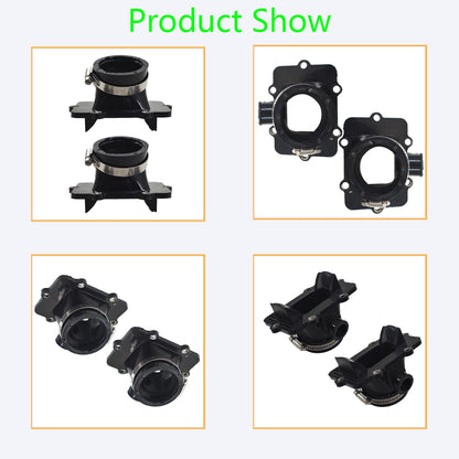 ALL-CARB 2-Pack Carburetor Flange Carb Socket Intake Boots Replacement for Ski-Doo 600 500 420867882 420867880