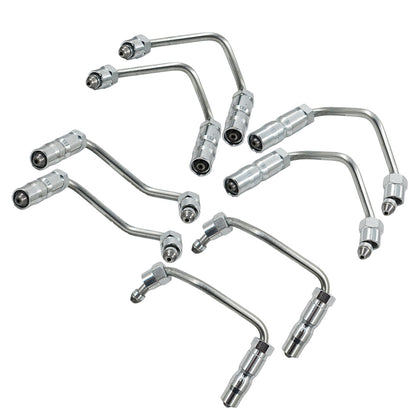 ALL-CARB 904-126 904-127 904-128 Fuel Injector Supply Lines 8PCS Replacement for 2001-2004 Chevy Chevrolet Silverado Duramax Diesel and GMC Sierra 2500HD 3500 LB7