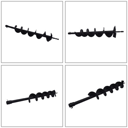 ALL-CARB Auger Drill Bit 4 x 31 inch Garden Auger Spiral Drill Bit Earth Auger Bit Post or Umbrella Hole Digger with 3/4 Shaft