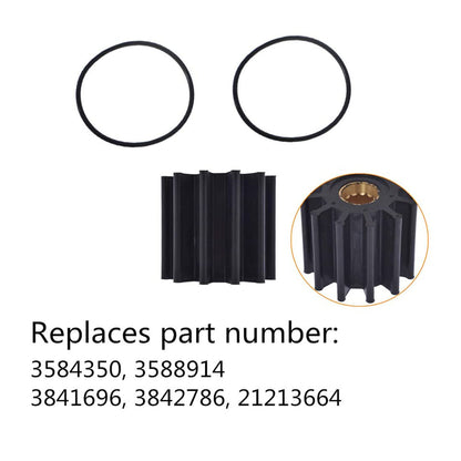 ALL-CARB Impeller Repair Kit Raw Sea Water Pump Service Replacement for Volvo Penta 21213664 3584350 3588914 3841696 3842786
