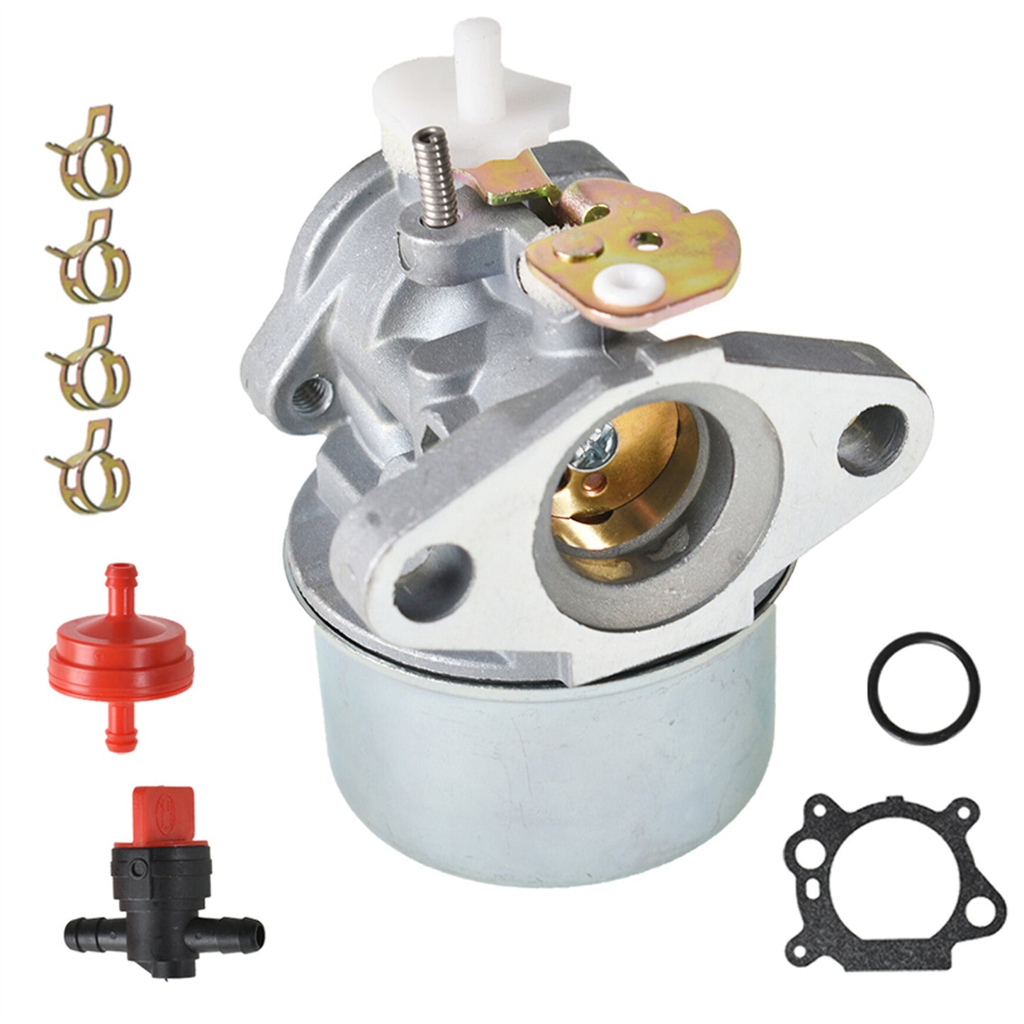 Carburetor Replacement for Briggs & Stratton Lawnmower 799869 792253 497586 499059 Pressure Washer Carburetor Vertical Shaft Engines 120000 122000 121000 125000