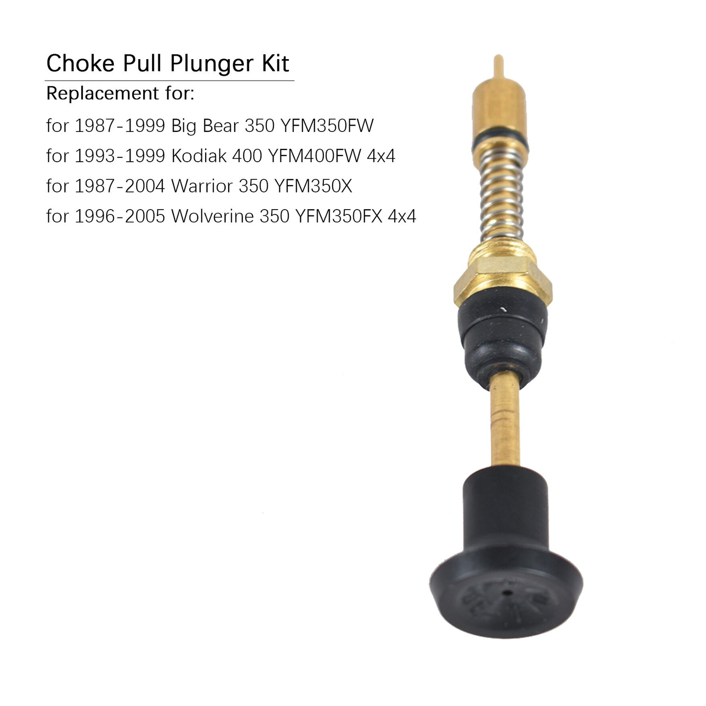 ALL-CARB Choke Starter Plunger Kit Replacement for Yamaha Kodiak 400 Warrior Wolverine 350 Big Bear