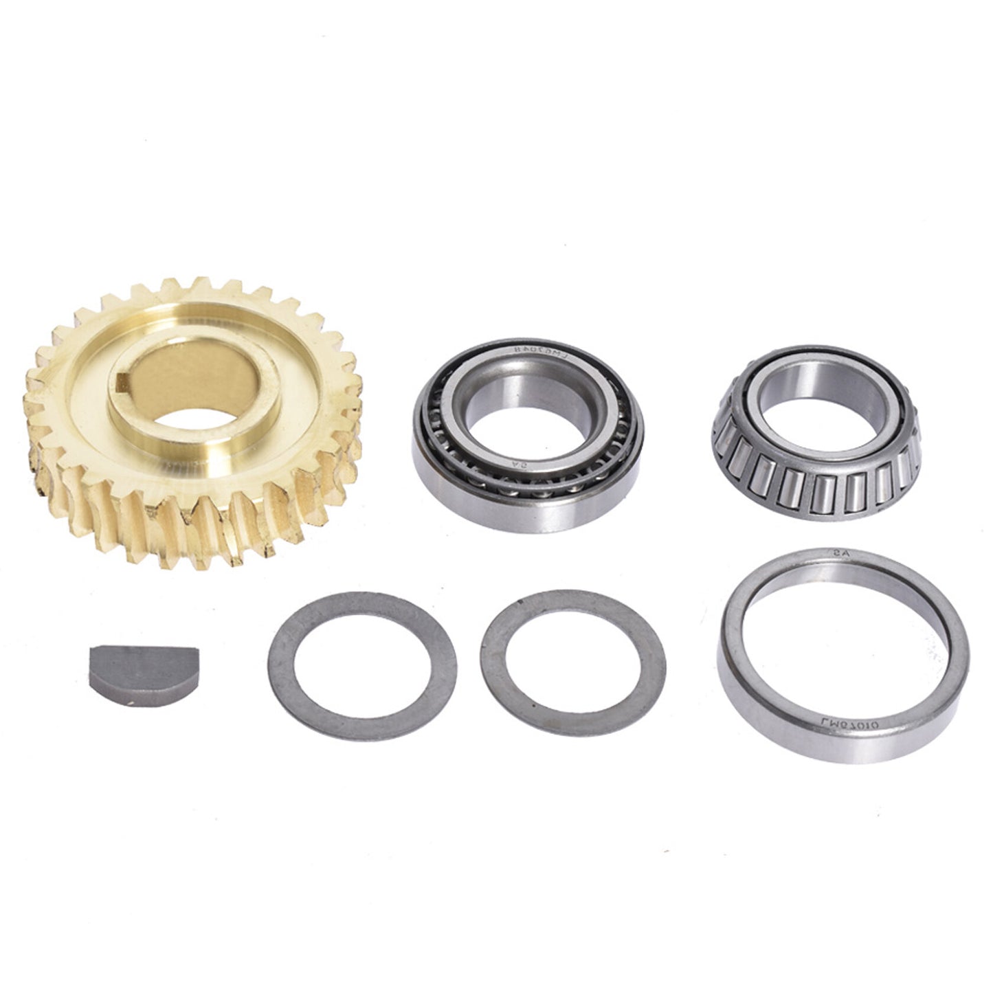 ALL-CARB Tine Shaft Gear Bearings Races Spacers Key Worm Gear Kit Replacement for Troybilt Horse Tiller GW-11527