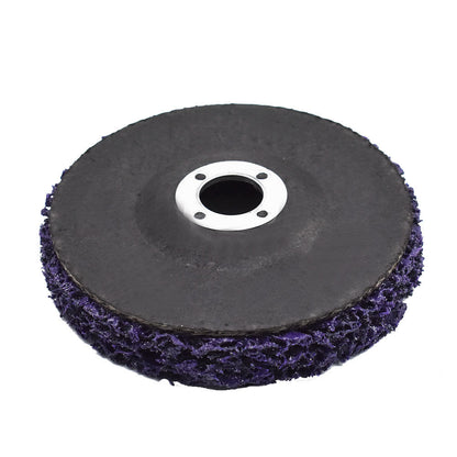 ALL-CARB 5Pcs 4 Inch x 5/8 Inch Purple Easy Clean and Strip Discs Wheel Fit for Wood Metal Fiberglass Surface Preparation Conditioning and Finishing