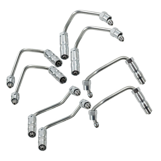 ALL-CARB 904-126 904-127 904-128 Fuel Injector Supply Lines 8PCS Replacement for 2001-2004 Chevy Chevrolet Silverado Duramax Diesel and GMC Sierra 2500HD 3500 LB7
