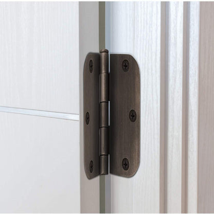 ALL-CARB Door Hinges Oil Rubbed Bronze 18 Packs of 3.5 Inch x 3.5 Inch 5/8 inch Radius Corner