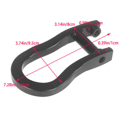 ALL-CARB Black Front Tow Hook Shackles 84072463 Replacement for 2007-2019 Chevrolet Silverado 1500 Replacement for GMC Sierra 1500