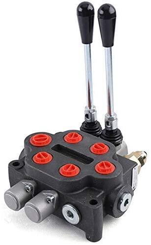 ALL-CARB Hydraulic Valve 2 Spool Hydraulic Directional Control Valve Double Acting Valve 25 GPM 3000 PSI BSPP Ports for Tractors Loaders Tanks