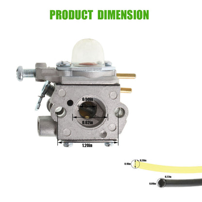 ALL-CARB 753-06190 Carburetor Repair Kit Replacement for Troy Bilt TB22 TB21EC TB22EC TB32EC TB42EC TB80EC TB2040XP Trimmer M2500 M2510 Brushcutter