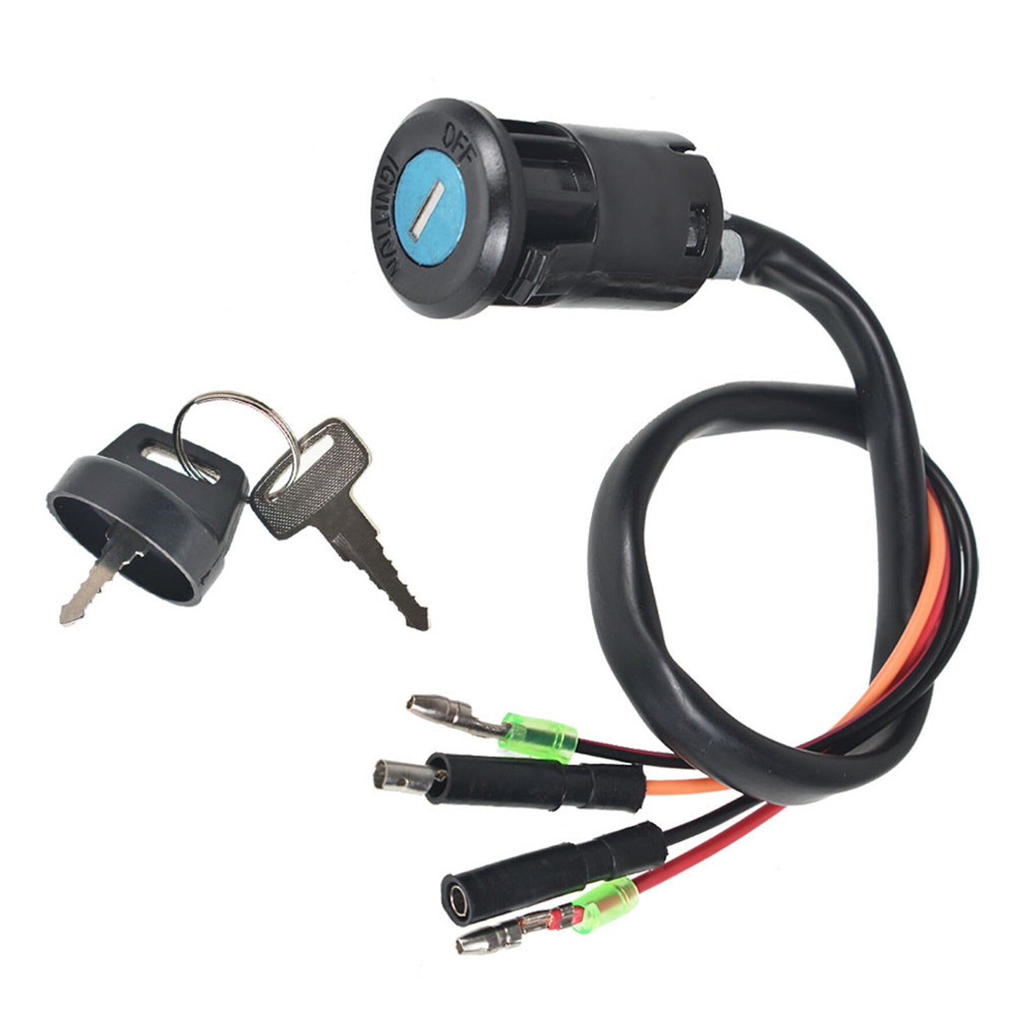 ALL-CARB Ignition Switch with Key Replacement for Honda FourTrax 300 TRX300FW TRX300 2x4 4x4 1988-2000 35100-HM5-671