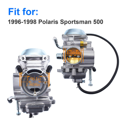 Carburetor Replacement for Polaris Sportsman 500 4WD Quad Non Ho 1996-1998 Carb with Fuel Pump