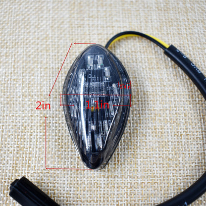 ALL-CARB 12 FLUSH LED Turn Signals Light Mounting kit Replacement for Honda Grom 2014 2015 2016 Flush LED Turn Signals Blums