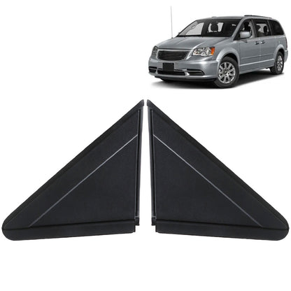ALL-CARB Black Left and Right Side Exterior View Mirror Triangle Trim Replacement for 2008-2016 Town & Country Replacement for 2008-2017 Grand Caravan 1AN68RXFAB 1AN69RXFAA