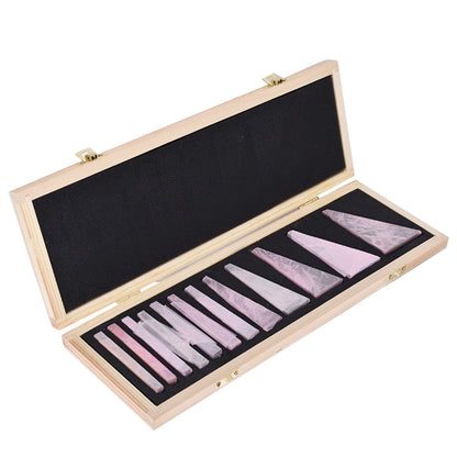 12Pcs Precision Angle Block Set Machinist Tool Angle Gauge Block 1/4°- 30°Lathes Milling Ground Gauge Angle Gage Inspection Block Set