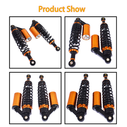 ALL-CARB 2pcs Adjustable Suspension Air Shock Universal Motorcycle Rear Absorber Replacement for Honda Yamaha Suzuki Kawasaki 12.5 Inch 320mm