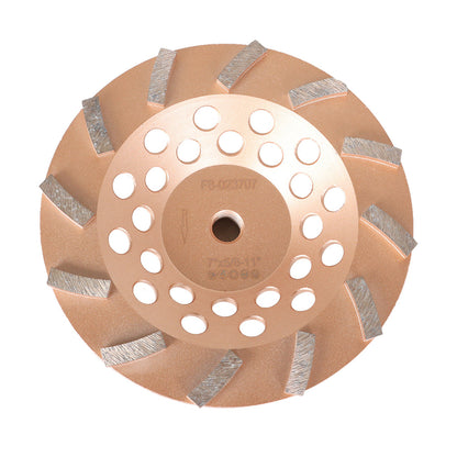 ALL-CARB 7 Inch 12 Turbo Segments 5/8 Inch -11 Arbor Grinding Wheels Diamond Cup Grinding Wheels Fit for Concrete and Masonry Available