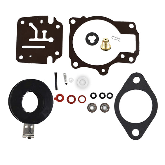 ALL-CARB Carburetor Rebuild Kit with Float Replacement for Johnson Evinrude Carburetor 396701 20/25/28/30/40/45/48/50/60/70HP