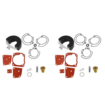 2 x Carburetor Carb Repair Rebuild Kits Fit for Johnson Evinrude V4 V6 90 100 115 150 175 HP 438996