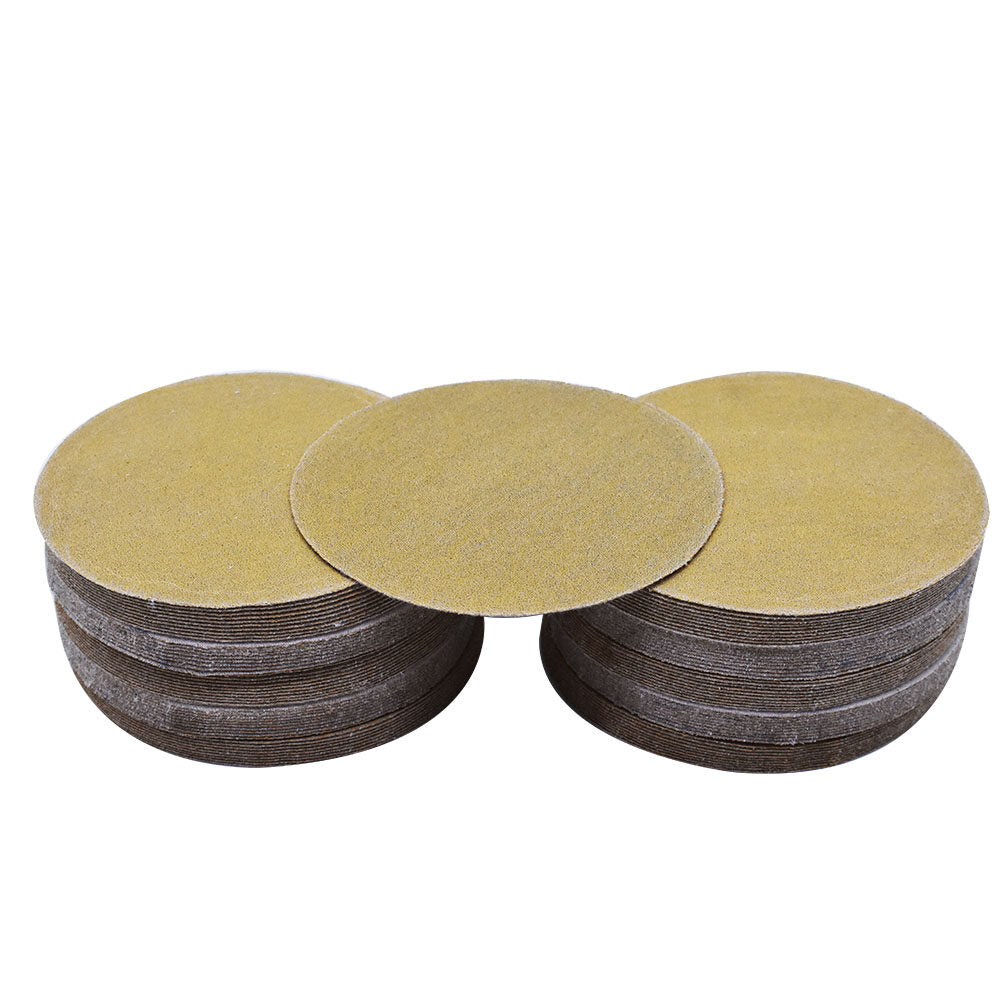 ALL-CARB 100Pack 5 Inch 80 Grit Sanding Disc Roll No Hole PSA Adhesive Sticky Back Application On Automotive, Marine, Industrial, Woodworking