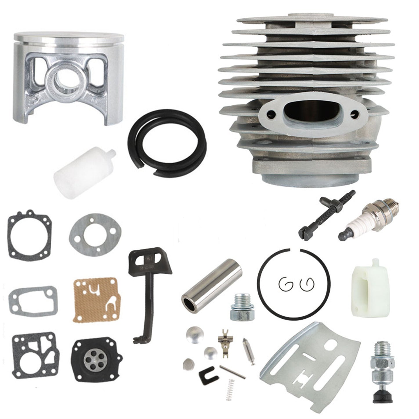 ALL-CARB 54mm Cylinder Piston Carb Kit 503506301 Replacement for 288XP 181 281 288 Chainsaw