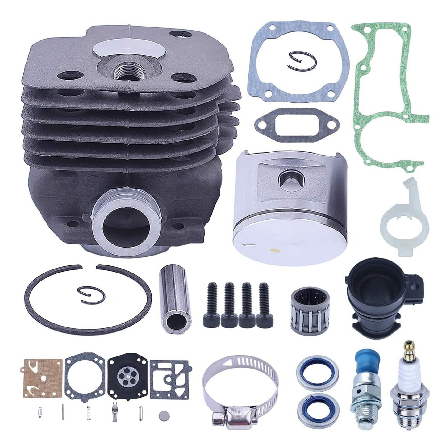 ALL-CARB 52mm Big Bore Cylinder Piston Gaskets Kit Replacement for 372 365 371 362 Chainsaw