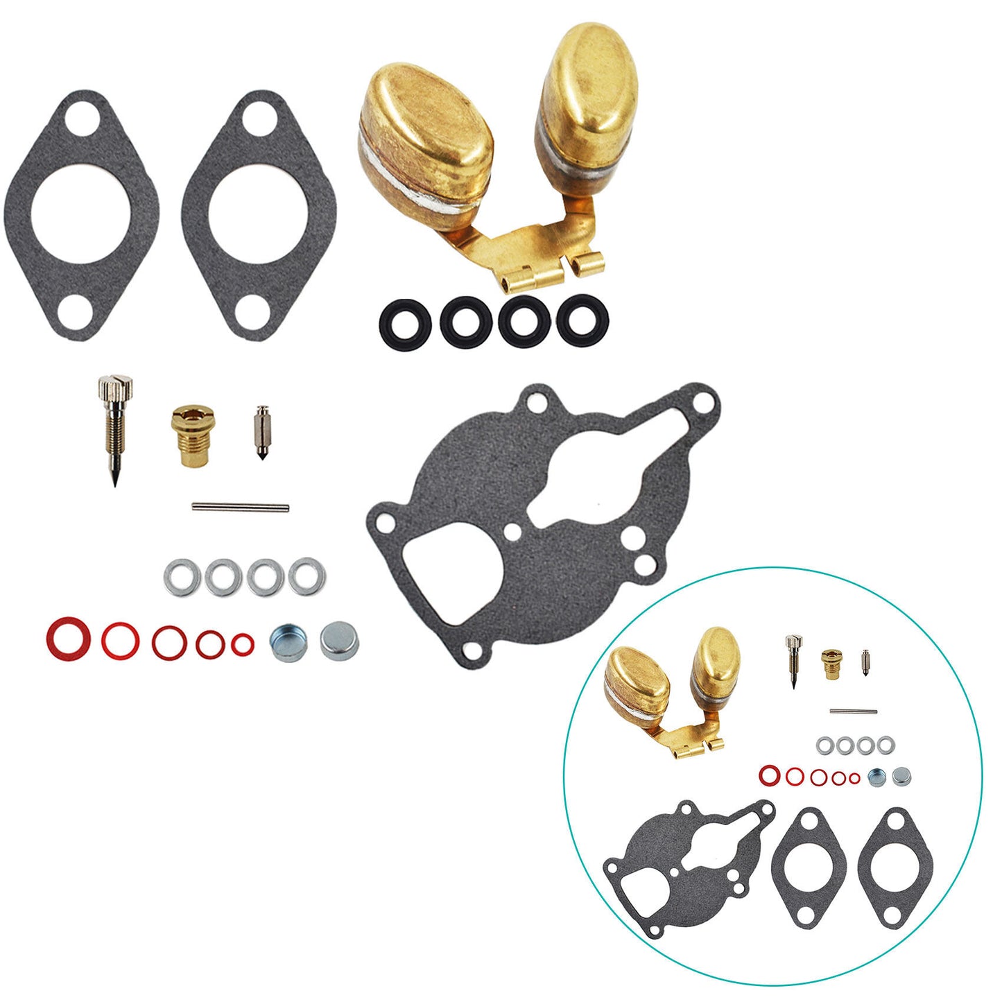 ALL-CARB LQ39 Carburetor Repair Kit Float Replacement for Zenith Wisconsin Engine AENL VH4D TRA THD AHH TJD TRA12D VHD