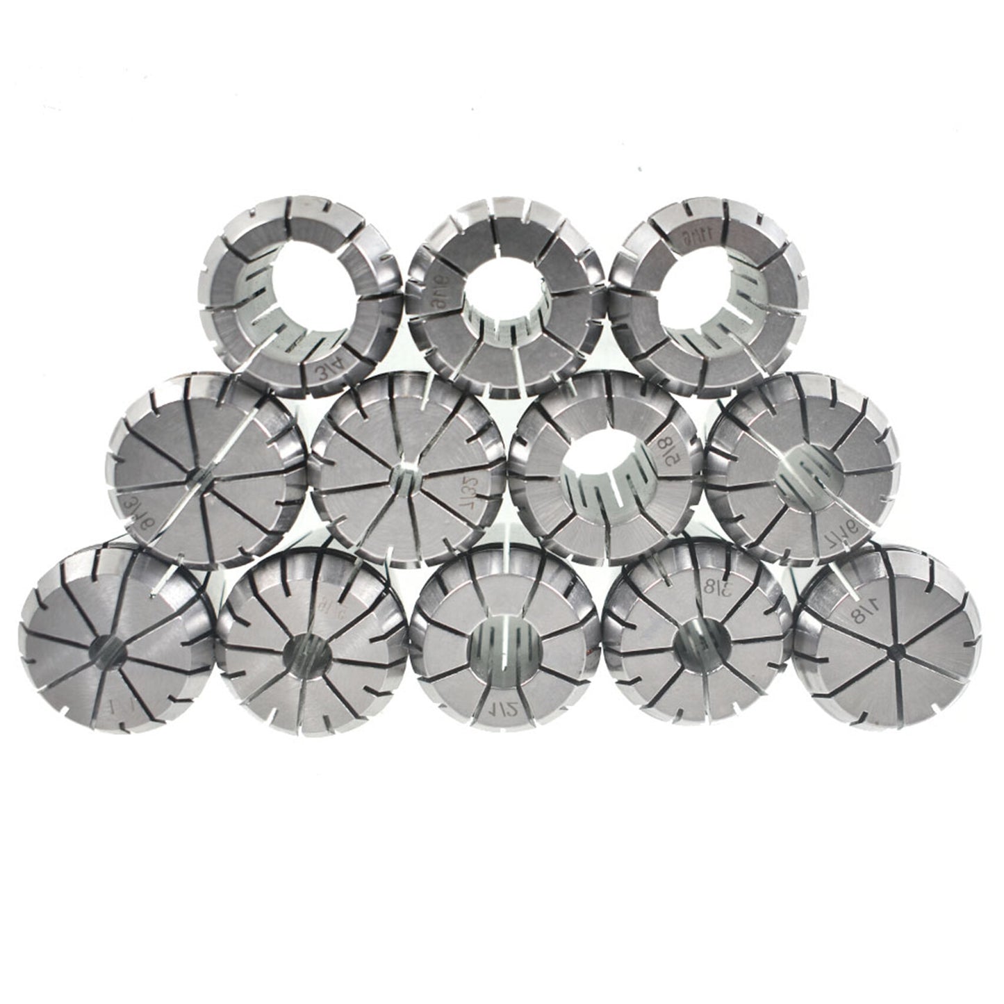 ALL-CARB 12Pcs ER32 Spring Collet Set 1/8 -3/4 for CNC Milling Lathe Tool and Engraving Machine Carbon Steel