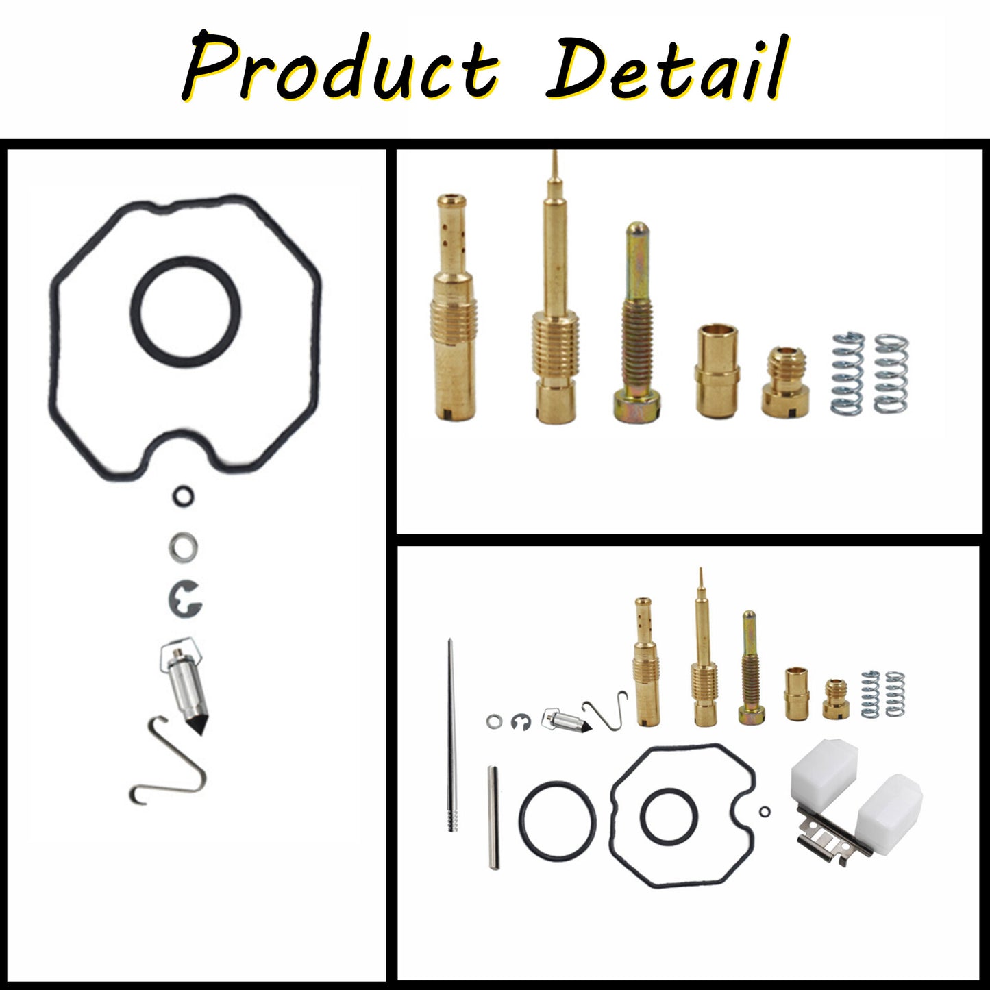 Carburetor Carb Rebuild Repair Kit Fits for Honda ATC185 ATC185S ATC200 Big Red 200 ATC200E Big Red 200 ATC200ES