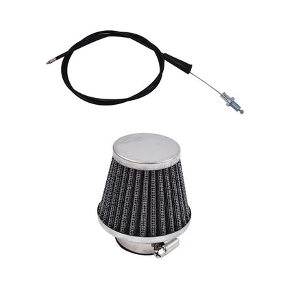 Carburetor & Throttle Cable Air Filter Fit for Honda CRF100F XR100 XL100S XR200X R200R Carb