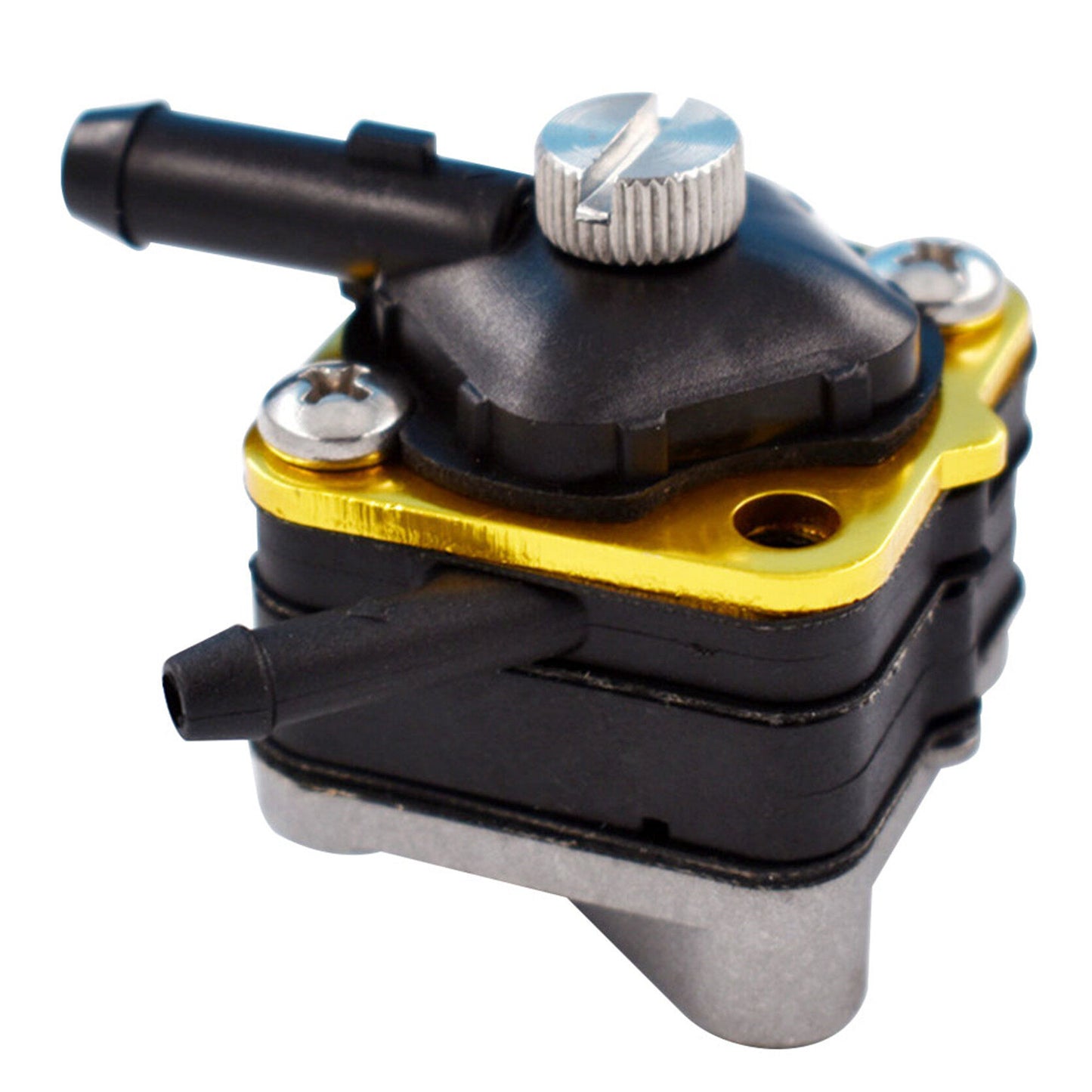 Fuel Pump with Gasket Replacement for 6hp 8hp 9.9hp 15hp 397839 9.9/10/15 hp 397839, 391638, 395091, Mallory 9-35350 Sierra 18-7350