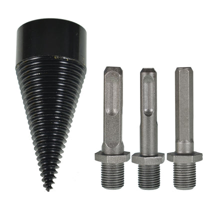 ALL-CARB Hex+Square+Round Wood Splitter Firewood Drill Bit Replacement for 42mm Household Electric Drill