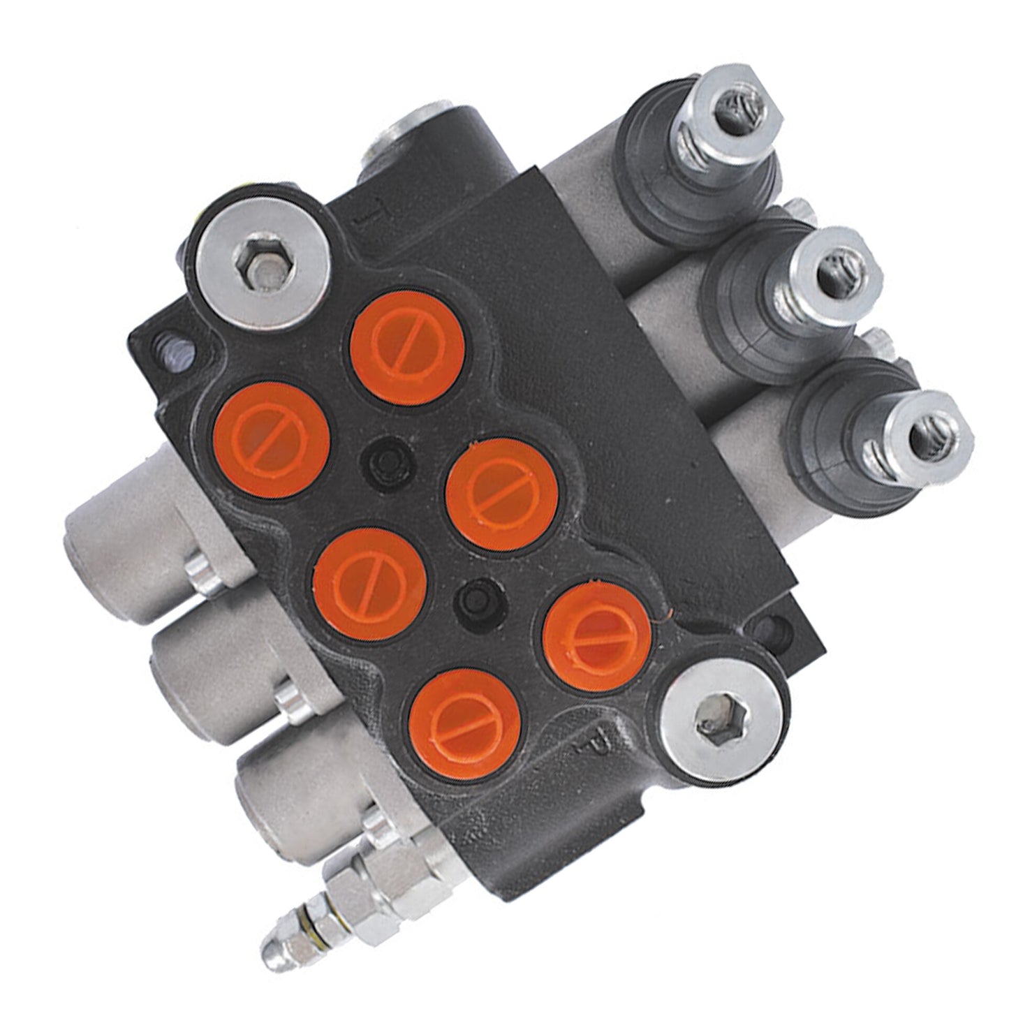 ALL-CARB Hydraulic Valve 3 Spool Hydraulic Directional Control Valve Double Acting Control Valve 13 GPM 3600 PSI SAE Ports