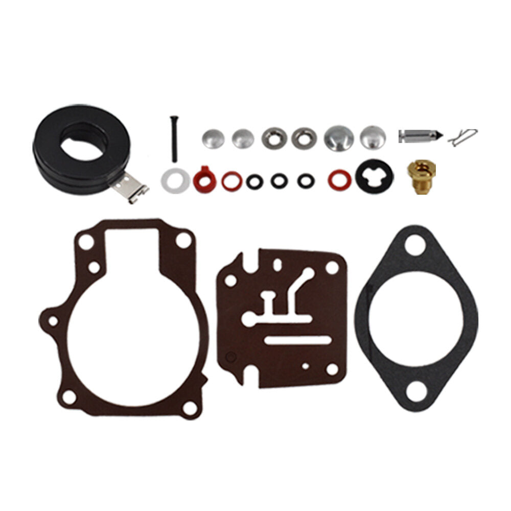ALL-CARB 3 x Carburetor Carb Rebuild Repair Kits and Float Replacement for Johnson Evinrude 396701 65 70 75 HP