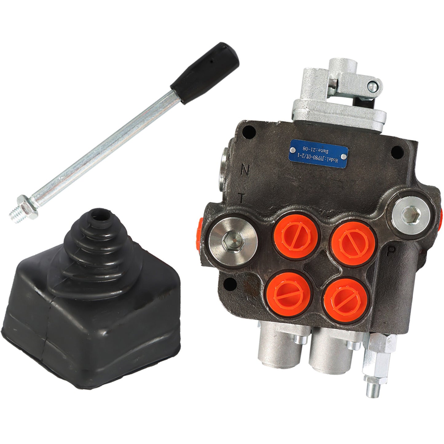 ALL-CARB Hydraulic Directional Control Valve for Tractor Loader w/ Joystick, 2 Spool, 21 GPM 3625 PSI SAE Ports