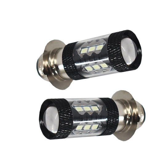 ALL-CARB 2pcs 80W Extremely Bright Ice Blue H6M LED Lights Bulbs Replacement for Yamaha Raptor 700 700R 2006-2018