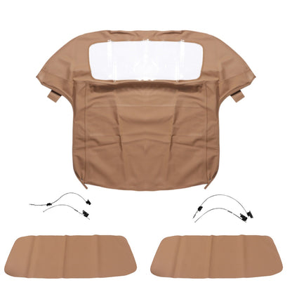 ALL-CARB Soft Top Convertible Replacement for Z3 1996 1997 1998 1999 2000 2001 2002 Plastic Window Brown Twill