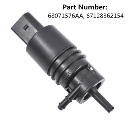 ALL-CARB 68071576AA Windshield Washer Pump With Grommet Replacement for 2009-2017 1500 2500 3500