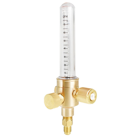 ALL-CARB Nitrogen Flow Indicator 1/4 Inch Flare Inlet and Outlet Connection 50PSI 0-75 SCFH Outflow Nitrogen Flow Meter