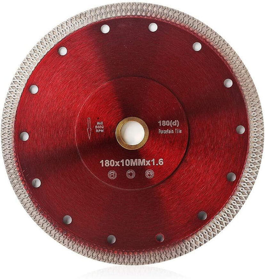 ALL-CARB 7 Inch Diamond Porcelain Saw Blade Ceramic Cutting Disc Wheel for Cutting Ceramic Tile Porcelain Granite Marbles