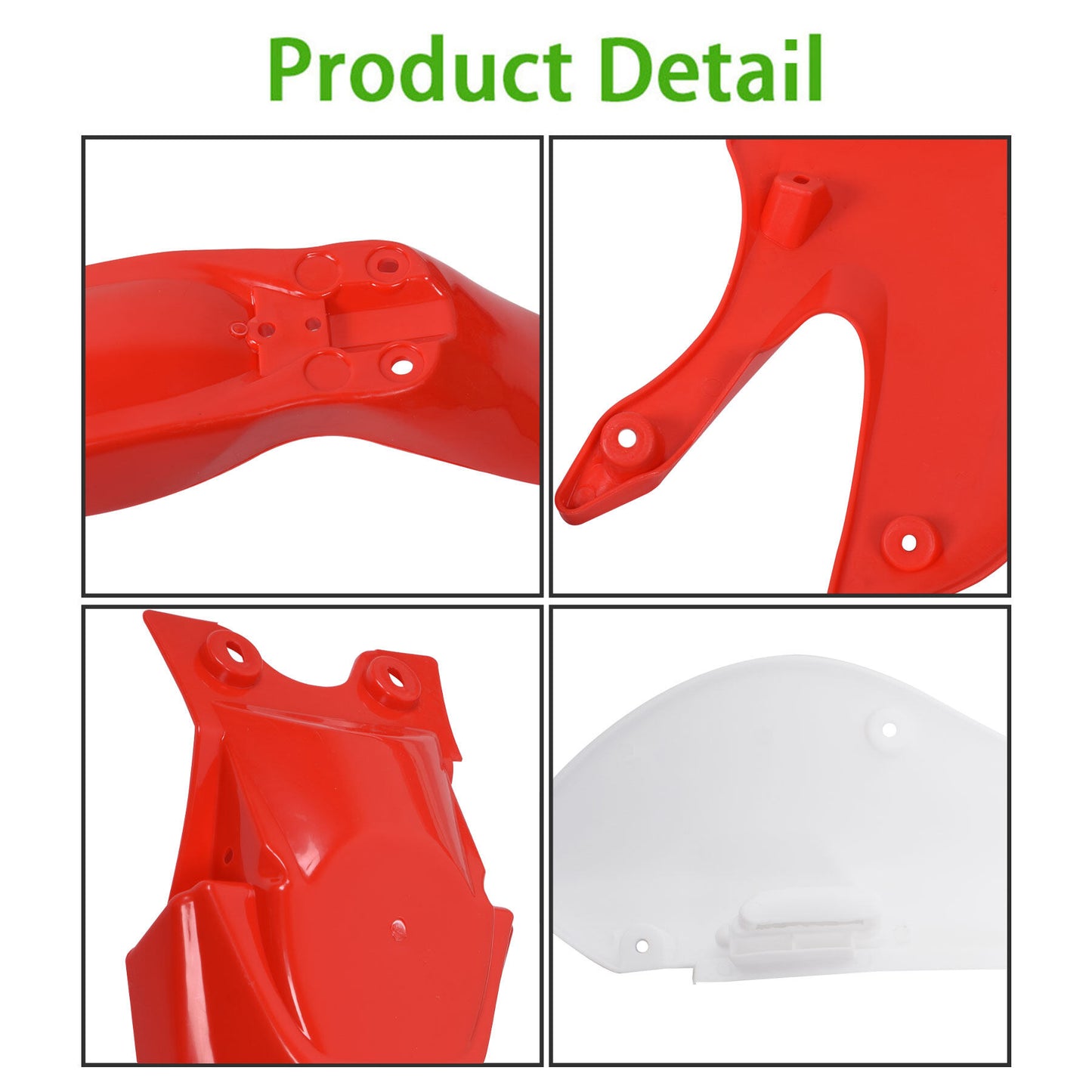 ALL-CARB Plastic Fender Fairing Replacement for Kawasaki KX 65 KLX 110 KLX110 DRZ110 Suzuki RM65 Red