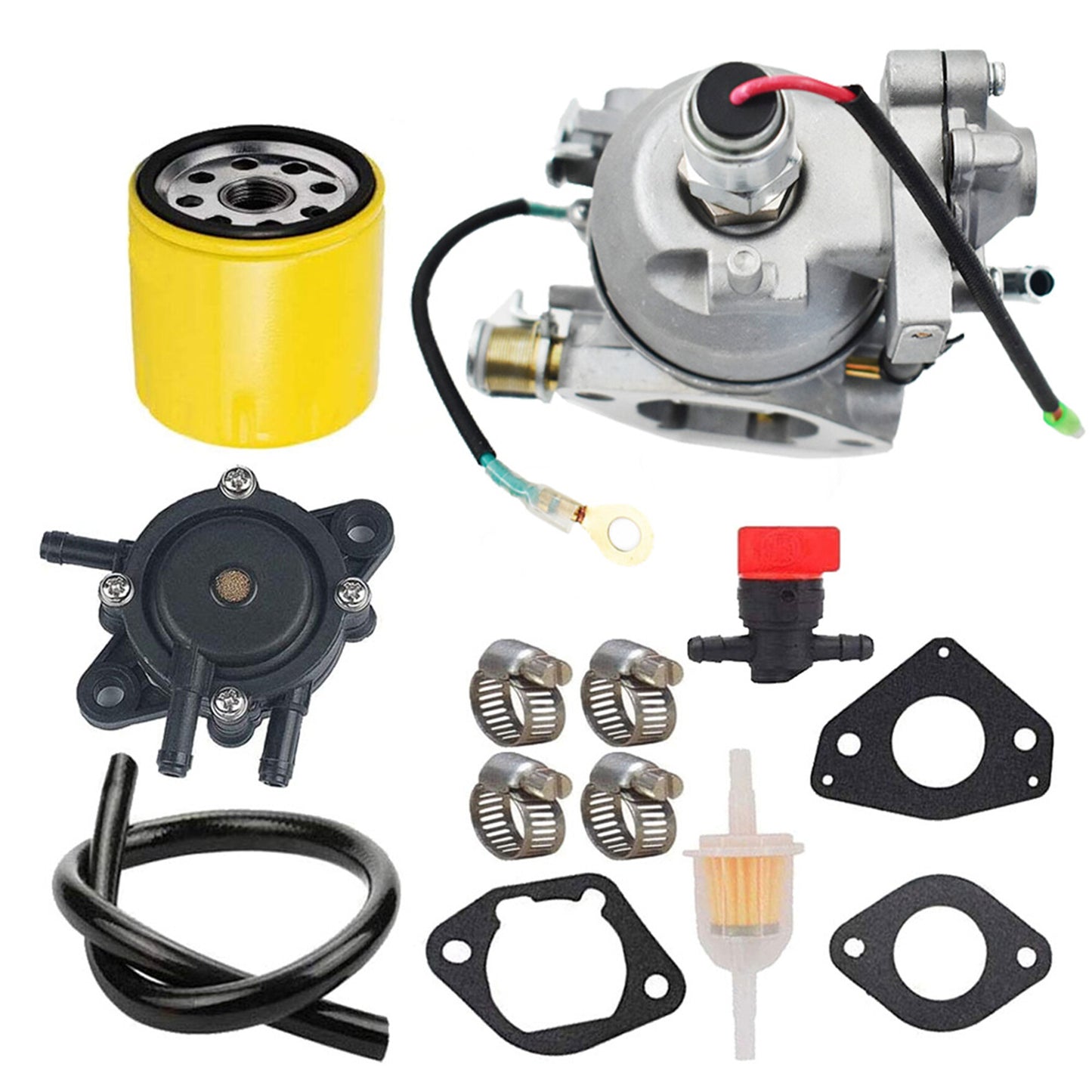 ALL-CARB 24853102-S 24-853-102-S Carburetor replacement for Kohler CV740 CV730 CV730S CV740S Engine Carb Kit with Fuel Pump Oil Filter Gasket