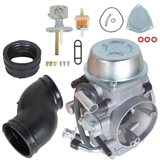 ALL-CARB Carburetor with Intake Boot Fuel Petcock Replacement for Yamaha 600 YFM600 1998-2001 5GT-14901-00-00 Carb