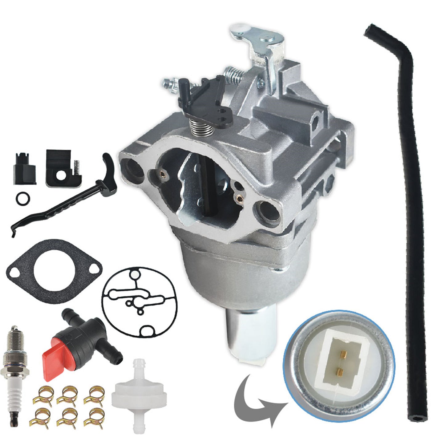 ALL-CARB 799727 Carburetor Replacement for Briggs and Stratton 698620 791886 495935 499153 28U707 287707 28N707 28P777 28Q777 14 15 16 17 18hp Engines