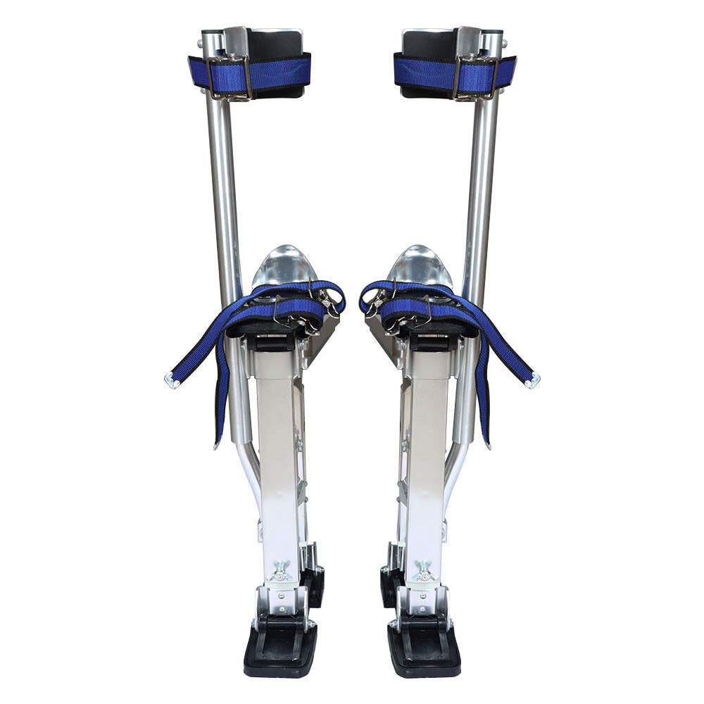 ALL-CARB Drywall Stilts 18 - 30 inch Grade Adjustable Auminum Tool Stilt for Painting or Cleaning - Silver