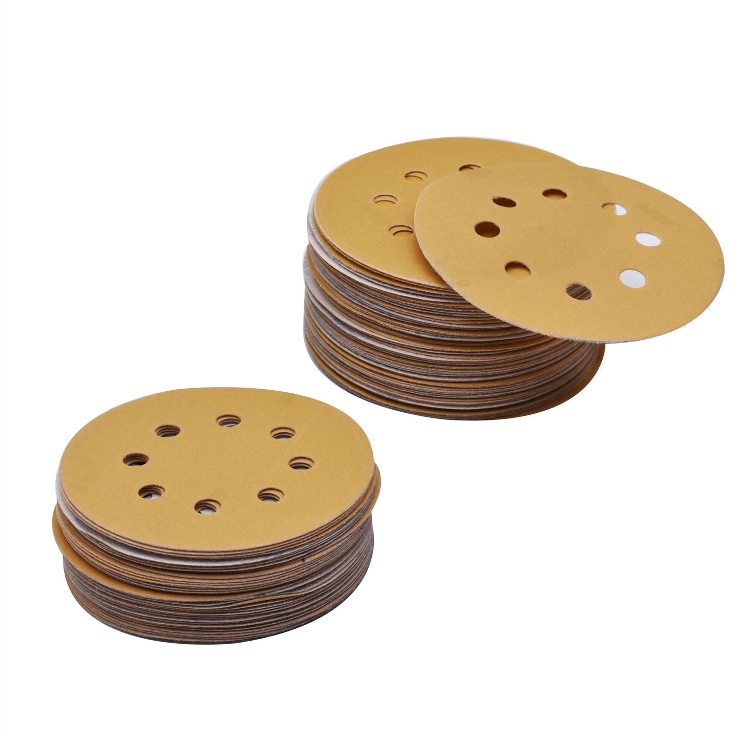 ALL-CARB 100Pack 5-Inch 8-Hole Hook and Loop Sanding Disks 220 Grit Application On Automotive, Marine, Industrial, Woodworking